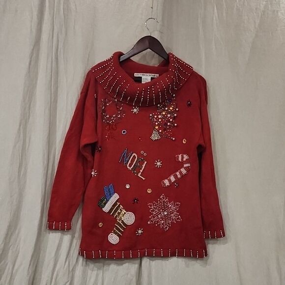 Victoria Jones Ugly Christmas/Holiday Sweater - Picture 1 of 14